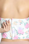 Zivame Non-Padded Short Slip Corset - Red Print — thumbnail 5